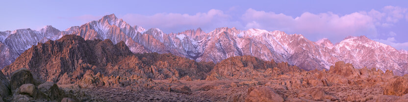 Winter alpenglow, the Sierra Nevada, Inyo County, California - Recent Additions - Gallery ...